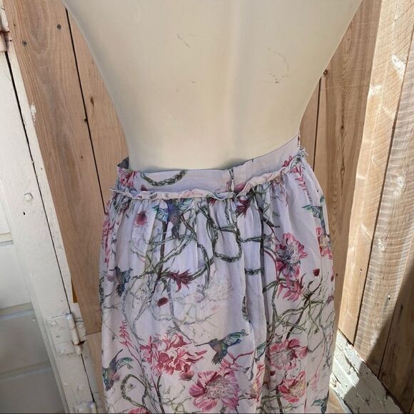 French connection silk Eden of Zola printed midi skirt size small - Picture 11 of 13